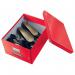 Leitz WOW Click & Store Medium Storage Box. With metal handles. Red. 60440026