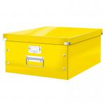 Leitz WOW Click & Store Large Storage Box. With metal handles. Yellow. 60450016