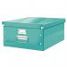 Leitz WOW Click & Store Large Storage Box. With metal handles. Ice Blue. 60450051