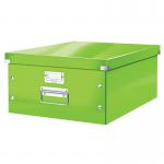 Leitz WOW Click & Store Large Storage Box. With metal handles. Green. 60450054