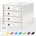 Leitz WOW 4 Drawer Cabinet - White 60494001