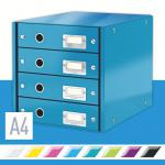 Leitz WOW 4 Drawer Cabinet - Blue 60494036