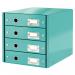 Leitz WOW 4 Drawer Cabinet - Ice Blue 60494051