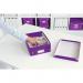 Leitz WOW Click & Store Small Organiser Box, Purple. 60570062