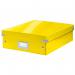 Leitz WOW Click & Store Medium Organiser Box. Yellow. 60580016