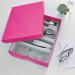 Leitz WOW Click & Store Medium Organiser Box. Pink. 60580023