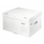 Leitz Large Infinity Archiving and Transportation Box, 5 x 80mm - White - Outer carton of 10 61040000