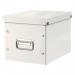 Leitz WOW Click & Store Cube Medium Storage Box, White 61090001