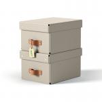 Leitz Puro Storage Box with lid, small, 7L, 100% recycled card, pack of 2 61470012