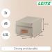 Leitz Puro Storage Box with lid, small, 7L, 100% recycled card, pack of 2 61470012