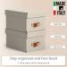 Leitz Puro Storage Box with lid, small, 7L, 100% recycled card, pack of 2 61470012