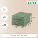 Leitz Puro Storage Box with lid, small, 7L, 100% recycled card, pack of 2 61470050