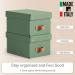 Leitz Puro Storage Box with lid, small, 7L, 100% recycled card, pack of 2 61470050