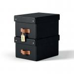 Leitz Puro Storage Box with lid, small, 7L, 100% recycled card, pack of 2 61470095