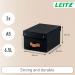 Leitz Puro Storage Box with lid, small, 7L, 100% recycled card, pack of 2 61470095