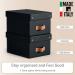 Leitz Puro Storage Box with lid, small, 7L, 100% recycled card, pack of 2 61470095