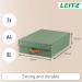 Leitz Puro Storage Box with lid, medium low, 8L, 100% recycled card, pack of 2 61480050