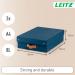 Leitz Puro Storage Box with lid, medium low, 8L, 100% recycled card, pack of 2 61480068