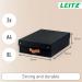 Leitz Puro Storage Box with lid, medium low, 8L, 100% recycled card, pack of 2 61480095