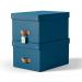 Leitz Puro Storage Box with lid, medium, 17L, 100% recycled card, pack of 2 61490068