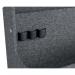 Premium portable desk organiser with wooden handle, ideal for hot desking. Made from stable, durable, recycled thermo felt - 2 storage compartments. 61980089