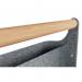 Premium portable desk organiser with wooden handle, ideal for hot desking. Made from stable, durable, recycled thermo felt - 2 storage compartments. 61980089