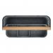 Premium portable desk organiser, unique hanging function, ideal for hot desking. Stable and durable with 2 compartments, small removable tray. 61990089