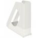 This photo shows a set of 10 white Esselte Europost VIVIDA Magazine File A4 Standard racks, all neatly packed in an outer carton. The file racks are designed for books and magazines, providing easy organization and storage solutions. Each rack has a sleek, modern design and is made by ACCO Brands, a trusted name in office supplies. The racks are all identical in size and color, creating a uniform look when placed together. With a durable construction and ample space, this collection is perfect for any office or home workspace.