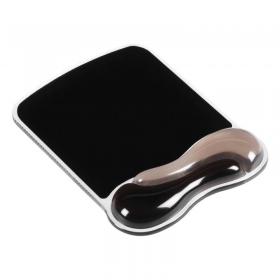 Kensington Duo Gel Mouse Pad Wrist Rest Wave LightDark Smoke 62399