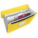 Esselte VIVIDA Expanding 6 Tab Project File A4 Translucent Yellow - Outer carton of 5 624020