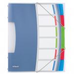 Esselte VIVIDA Divider Book 6 Part Translucent Multicolour A4 624029