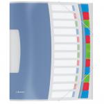 Esselte VIVIDA Divider Book 12 Part Translucent Multicolour A4 624030