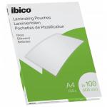 Ibico Gloss A4 Laminating Pouches 200 Micron Crystal clear (Pack 100) 627317