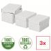 Esselte Home Storage and Gift Box Small White (Pack of 3) 628280