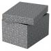 Esselte Home Storage and Gift Box Small Grey (Pack of 3) 628281