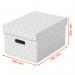 Esselte Home Storage Box Medium White (Pack of 3) 628282