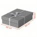 Esselte Home Storage and Gift Box Medium Grey (Pack of 3) 628285