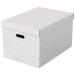 Esselte Home Storage Box Large White (Pack of 3) 628286