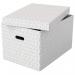 Esselte Home Storage Box Large White (Pack of 3) 628286