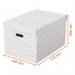 Esselte Home Storage Box Large White (Pack of 3) 628286