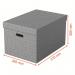 Esselte Home Storage Box Large Grey (Pack of 3) 628287