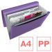 Translucent A4 project file. 6 compartments with 5 tabs for organising A4 paper. Fresh and modern design. 628448