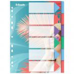Esselte Colour Breeze A4 Indices 6 Tabs PP - (1 Pack of 20) 628499