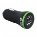 Leitz Complete High Speed Dual USB Car Charger 24W Black 63490095