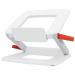 Leitz Ergo Height Adjustable Multi-Angle Laptop Stand, Six Pre-Set Height Monitors, White 64240001