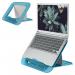 Leitz Adjustable Laptop Stand, DesktopTabletop Riser Stand, Compact Laptop Holder With 4 Heights, Ergo Cosy Range, Calm Blue 64260061