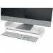 Leitz Ergo Adjustable Monitor Stand, Monitor Riser with Two Height Settings, Light GreyWhite, 65040085 65040085