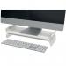 Leitz Ergo Adjustable Monitor Stand, Monitor Riser with Two Height Settings, Light GreyWhite, 65040085 65040085