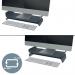 Leitz Ergo Adjustable Monitor Stand, Monitor Riser with Two Height Settings, Velvet GreyWhite, 65040089 65040089