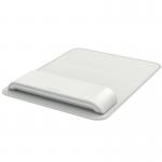 Leitz Ergo Mouse Pad with Adjustable Wrist Rest, Two Height Settings, Light GreyWhite Computer Mouse Mat, 65170085 65170085